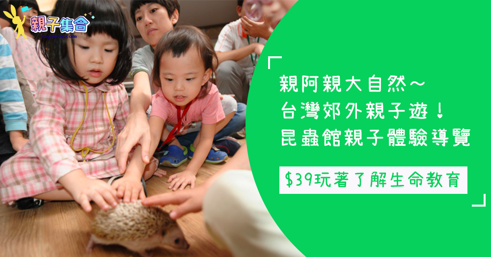 親阿親大自然的「生命教育」～台灣郊外親子遊！$39昆蟲館體驗式導覽親子課程