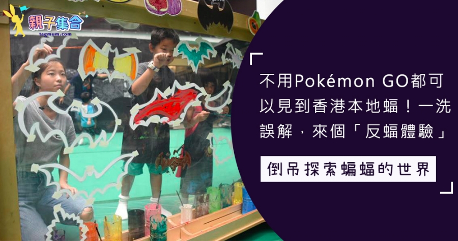 不用Pokémon GO都可以見到香港本地蝠？在最後一天來個「反蝠體驗」啦~