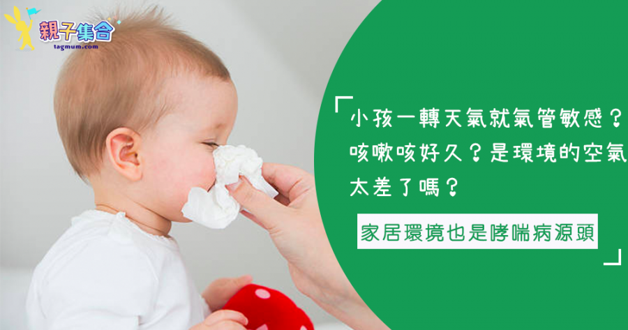 原本不只是外在環境影響，家居也是重要的源頭，影響小朋友患上哮喘的機會